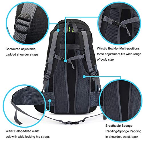 50 Liter Hiking Backpack Daypack for Outdoor Camping Touring ⋆
