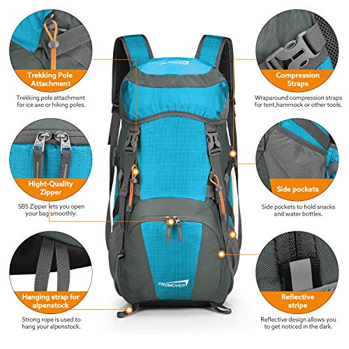40L Travel Backpack Hiking Daypack Water-Proof Camping Rucksack Reviews