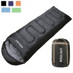 Envelope Sleeping Bag - 4 Seasons Warm Cold Weather Lightweight, Portable, Waterproof with Compression Sack for Adults and Kids - Indoor and Outdoor Activities: Traveling, Camping, Backpacking, Hiking