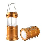 LED Camping Lantern, Solar and Rechargeable Lantern Flashlight Collapsible and Portable Light for Daily/Camp/Hiking/Night Fishing/Emergency/Hurricanes/Storm(1 Pack)