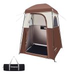 KingCamp Oversize Outdoor Camping Dressing Changing Room Shower Privacy Shelter Tent (Coffee-Advanced)