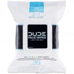 DUDE Face and Body Wipes 30 Count Unscented for Sensitive Skin Infused with Refreshing Sea Salt and Soothing Aloe, Moisturizing Face Cleansing Cloths for Men, Hypoallergenic, Alcohol Free.
