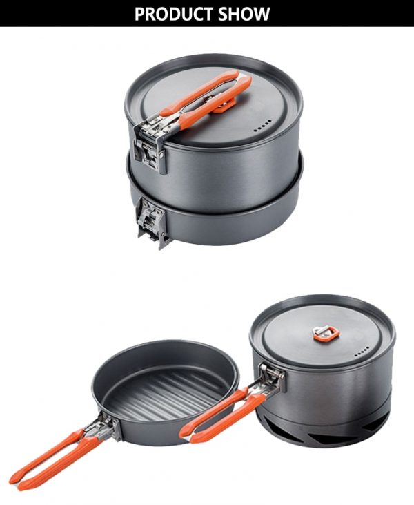 Camping Utensils Dishes Cookware Set Picnic
