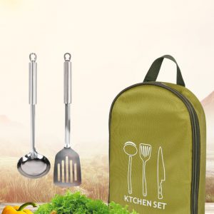Outdoor Picnic Cookware Set Fork Knife Utensil Scissors