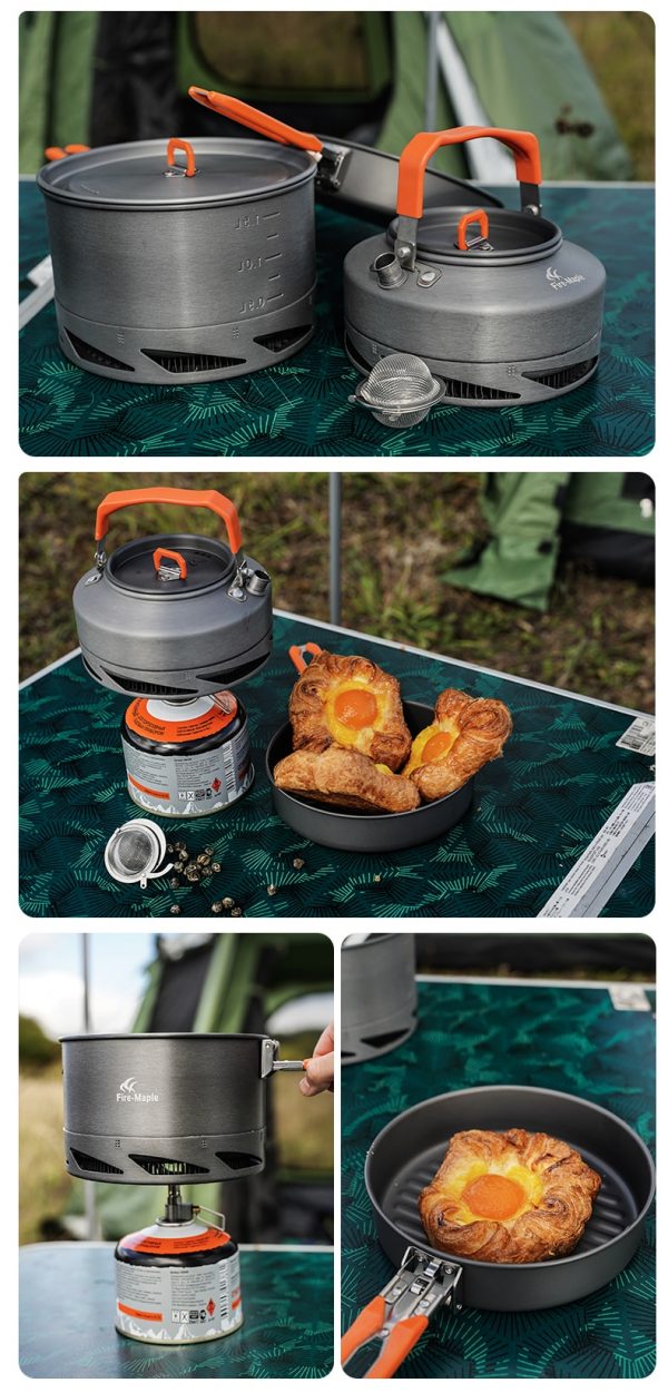 Camping Utensils Dishes Cookware Set Picnic