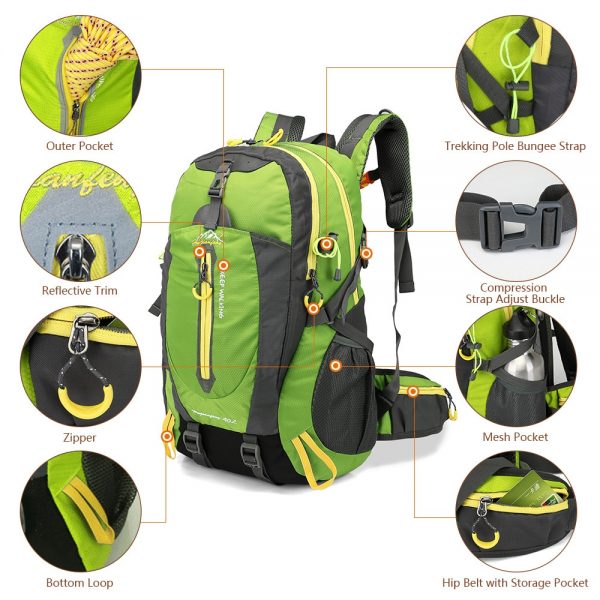Rucksack 40L Outdoor Sports Bag Travel Backpack