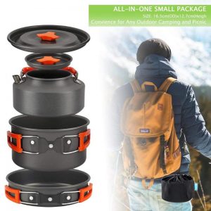 Camping Cookware Picnic Cooking Set Non-Stick