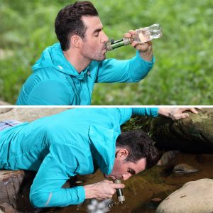 Personal camping purification water filter straw
