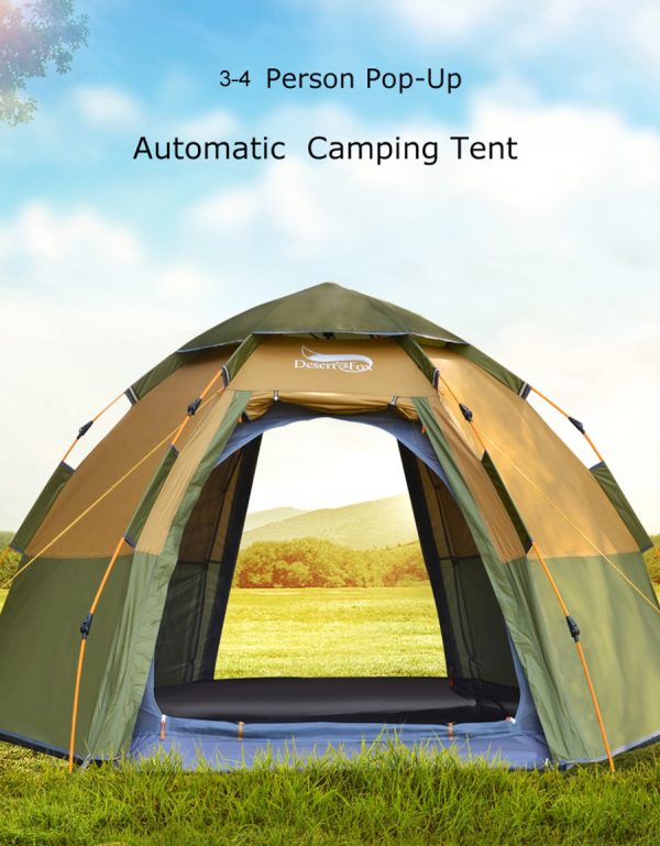 3-4 Person Camping Pop-up Automatic Tent