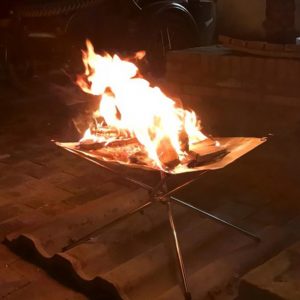 Bonfire Campfire Pit Camping Wood Stove Stand