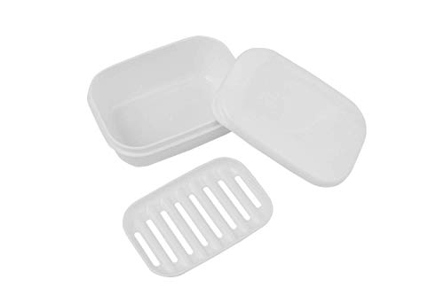 Holder Dish Container with Removable Drainer Soap Case