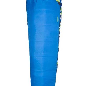 Kids' mummy-style 30-degree sleeping bag for individuals under 5 feet in height; featuring SpiraFil high-loft insulation for maximum warmth and durability