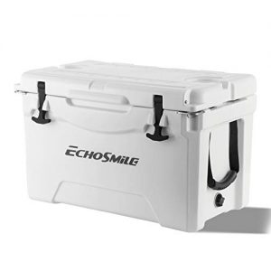 Portable Ice Chest with Built-in Cup Holders
