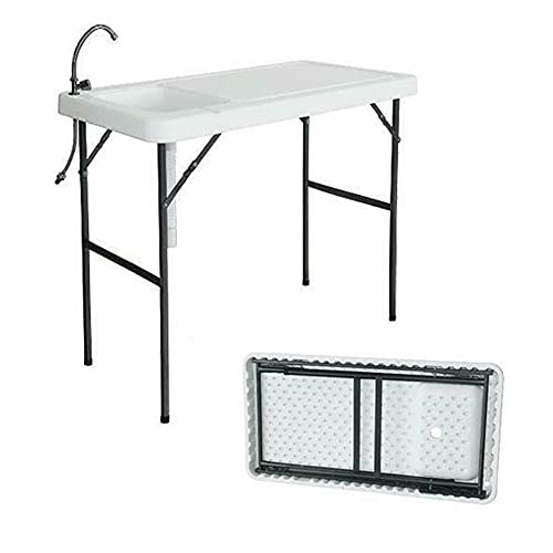 Portable Folding Camping Sink Table Fish