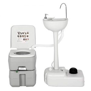 Camping Wash Sink and Potable Toilet Set