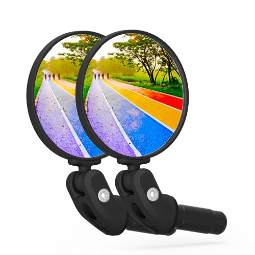 HD Glass Convex Lens Bicycle Rearview Mirror