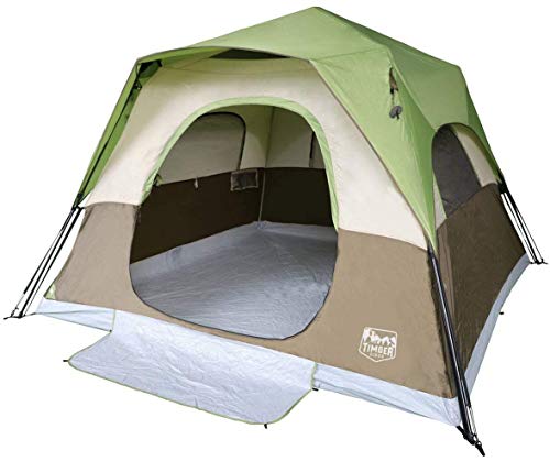 6 Person Instant Tent Portable Cabin Tent with Rainfly for Family Camping