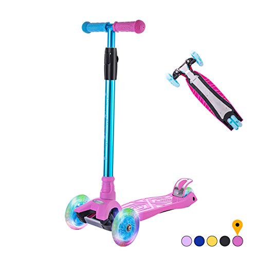 Kids Scooter with Light Up Wheels