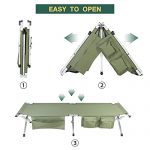 Lightweight Aluminum Camping Cot Hunting, Beach, Barbecue, Hiking - Image 7