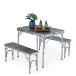 ALPHA CAMP 3-Piece Folding Camping Table
