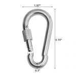 BEWISHOME 4 Pack Carabiner Hooks - Image 4