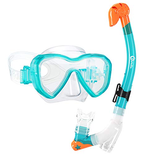 Kids Snorkel Set Snorkel Mask with Premium Dry Snorkel