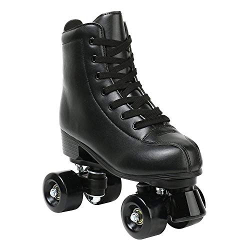 High Top PU Leather Classic Double-Row Roller Skates