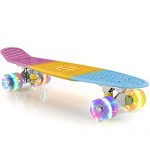 M Merkapa Skateboards with Colorful LED Skateboard Wheels
