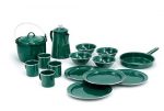 Camp Set Table Setting and Percolator in Durable and Classic Design