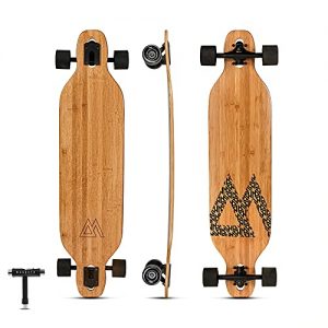 Bamboo Drop Through Carving Longboard Skateboard
