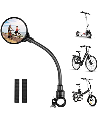Bike Mirror Round Bicycle Rearview mirror 360° Adjustable