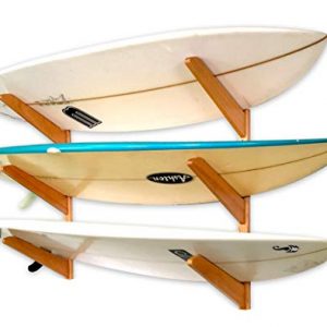 Surfboard Wall Rack Wood Home Storage Mount System