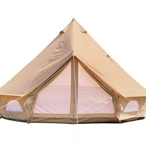DANCHEL OUTDOOR Cotton Canvas 4M Yurt Tent
