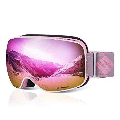 SH HORVATH Ski Snowboard Goggles Magnetic Mirrored Lens