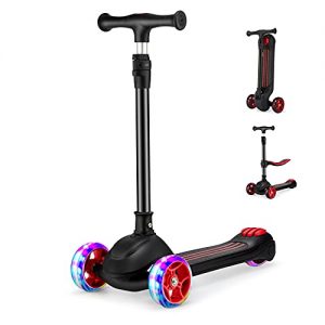 Kick Scooter for Kids with Light Up Wheels