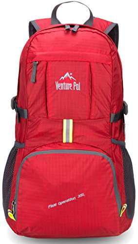Travel Hiking Backpack Daypack (Red)