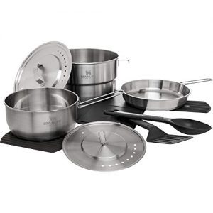11-Piece Camping Cookware Set for Backpacking, Hiking, and Fishing
