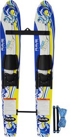 MAKE LEARNING FUN: Take the fear out of learning to water ski, and add in fun with Steady Eddy Trainer Combo Water Skis. Designed for young skiers weighing less than 100 pounds, Steady Eddy skis are a complete water ski training tool.