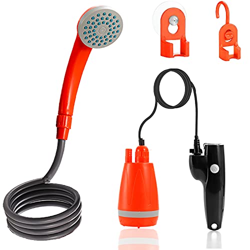 Portable Shower Pump Powered by USB Rechargeable Battery