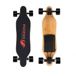 Alouette Phoenix Ryders Electric Skateboard with Dual Motors, 16 MPH Speed, 14 Miles Range, and 32” Maple Deck (Pink)