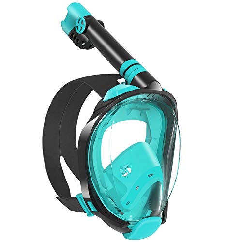 W WSTOO Snorkel Mask with Latest Dry Top Breathing System