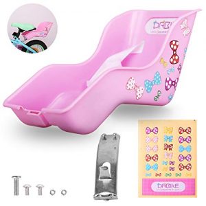 DRBIKE Doll Bike Seat with DIY Decals/Stickers for Girls