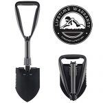 Behandy Folding Shovel, Tri-Fold Collapsible Shovel