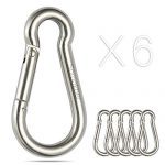 sprookber Stainless Steel Spring Snap Hook Carabiner
