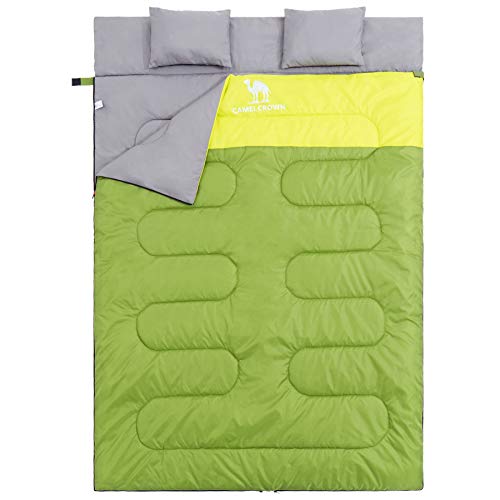 Double/Single Sleeping Bag for Backpacking, Camping, Hiking