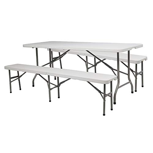 Weather-Resistant Portable Picnic Table Bench Set