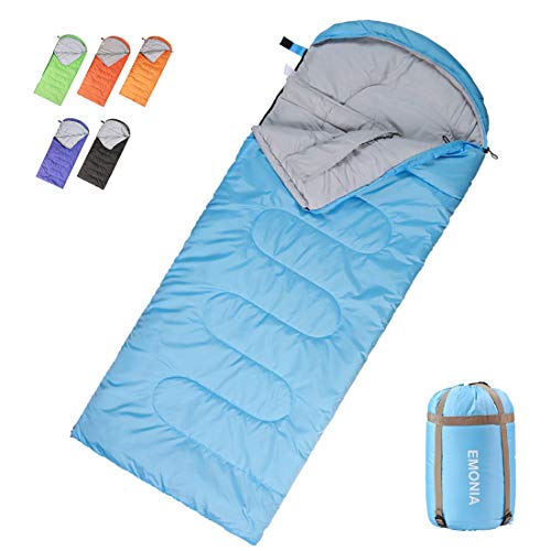 Camping Sleeping Bag for Traveling, Lightweight Portable Envelope Sleeping Bags