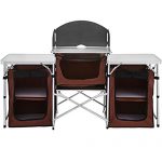 Camping Aluminum Folding Cooking Table Portable