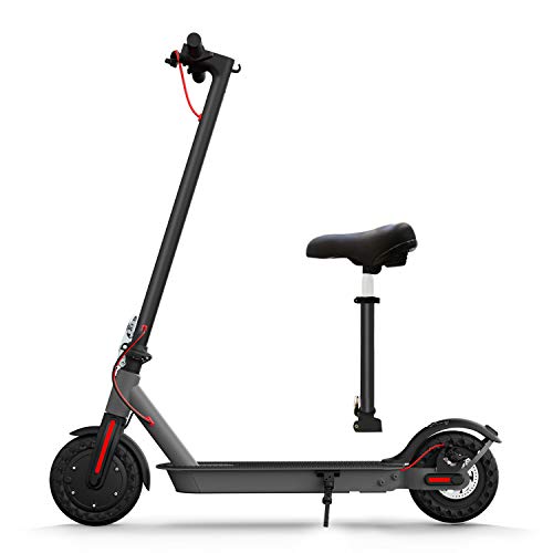 Folding Electric Scooter with Seat Rear Suspension and App