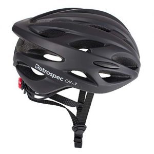 Bike Helmet with LED Safety Light Adjustable Dial and 24 vents